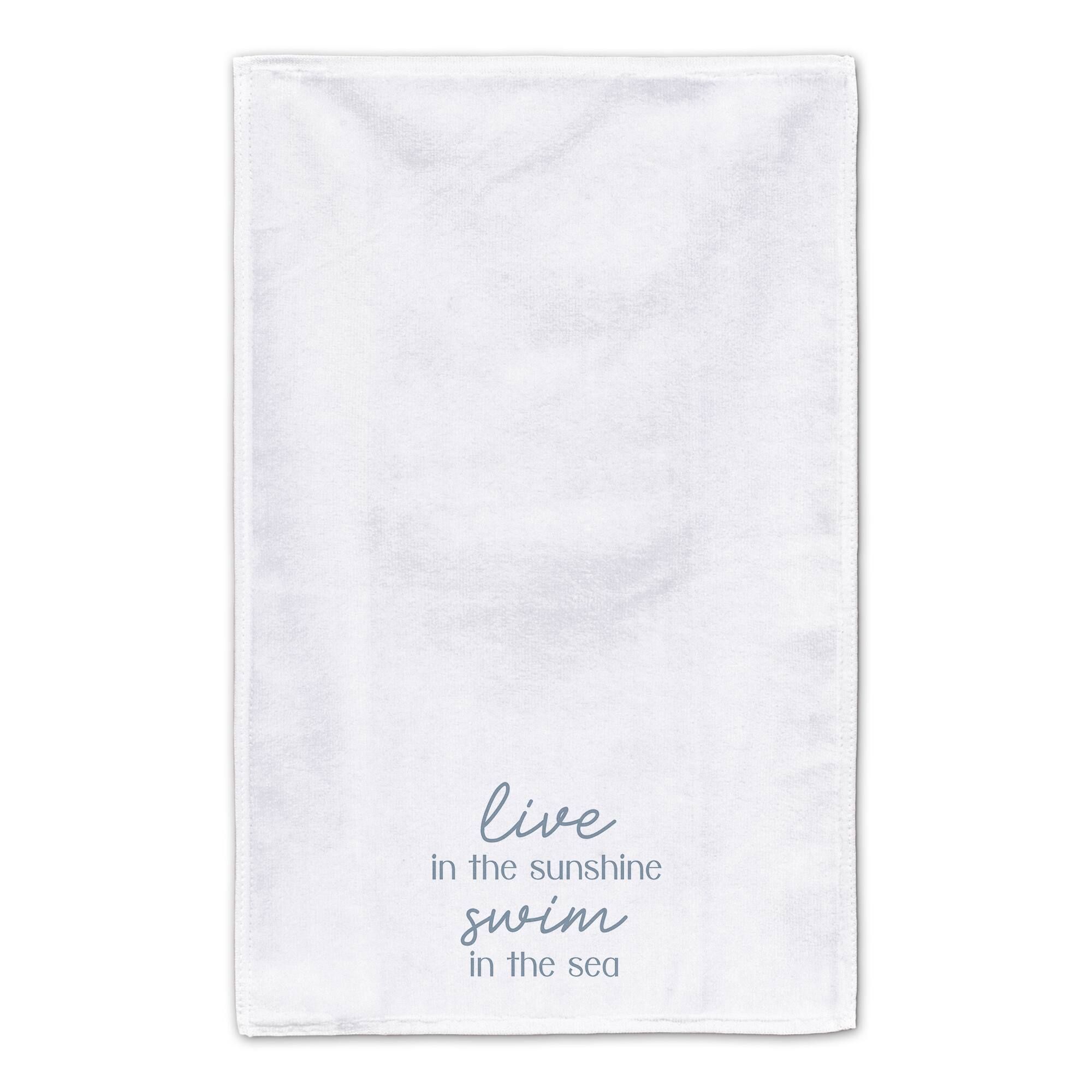 Live In The Sunshine Swim In The Sea Tea Towel Set